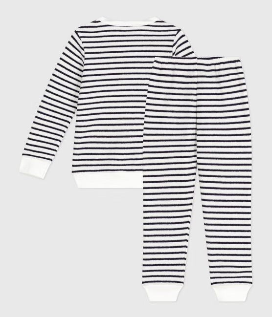 Pyjama in badstof met strepen