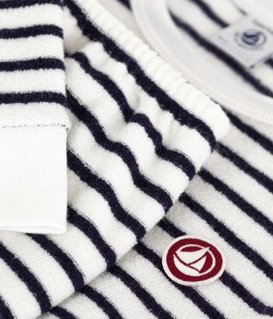 Pyjama in badstof met strepen