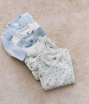 5 babyrompertjes met lange mouwen