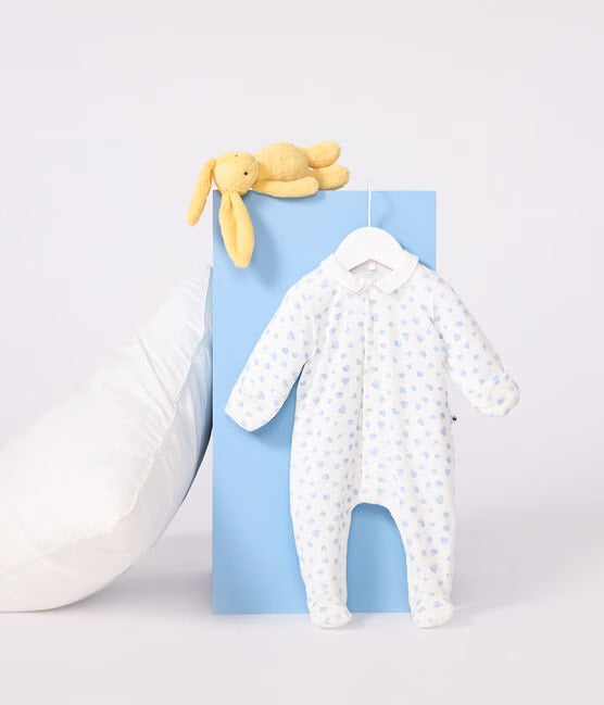Babypyjama met hartjesprint