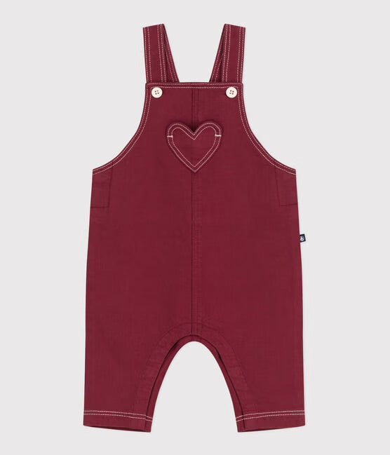 Babysalopette in gekleurde denim