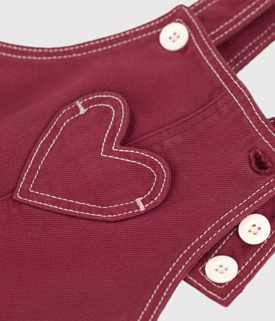 Babysalopette in gekleurde denim