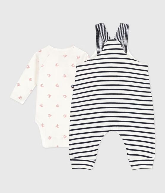 Babysetje met Salopette en Body