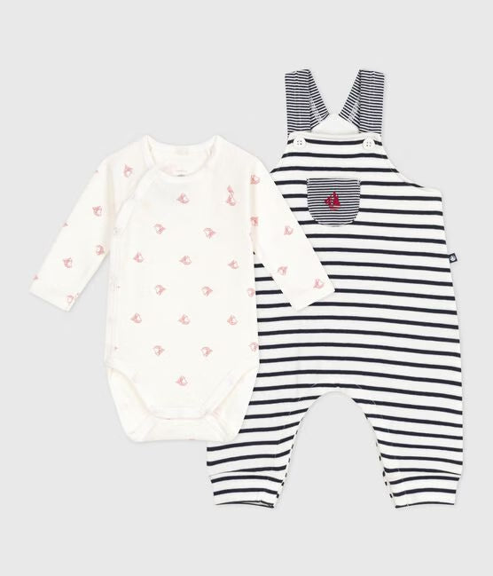 Babysetje met Salopette en Body