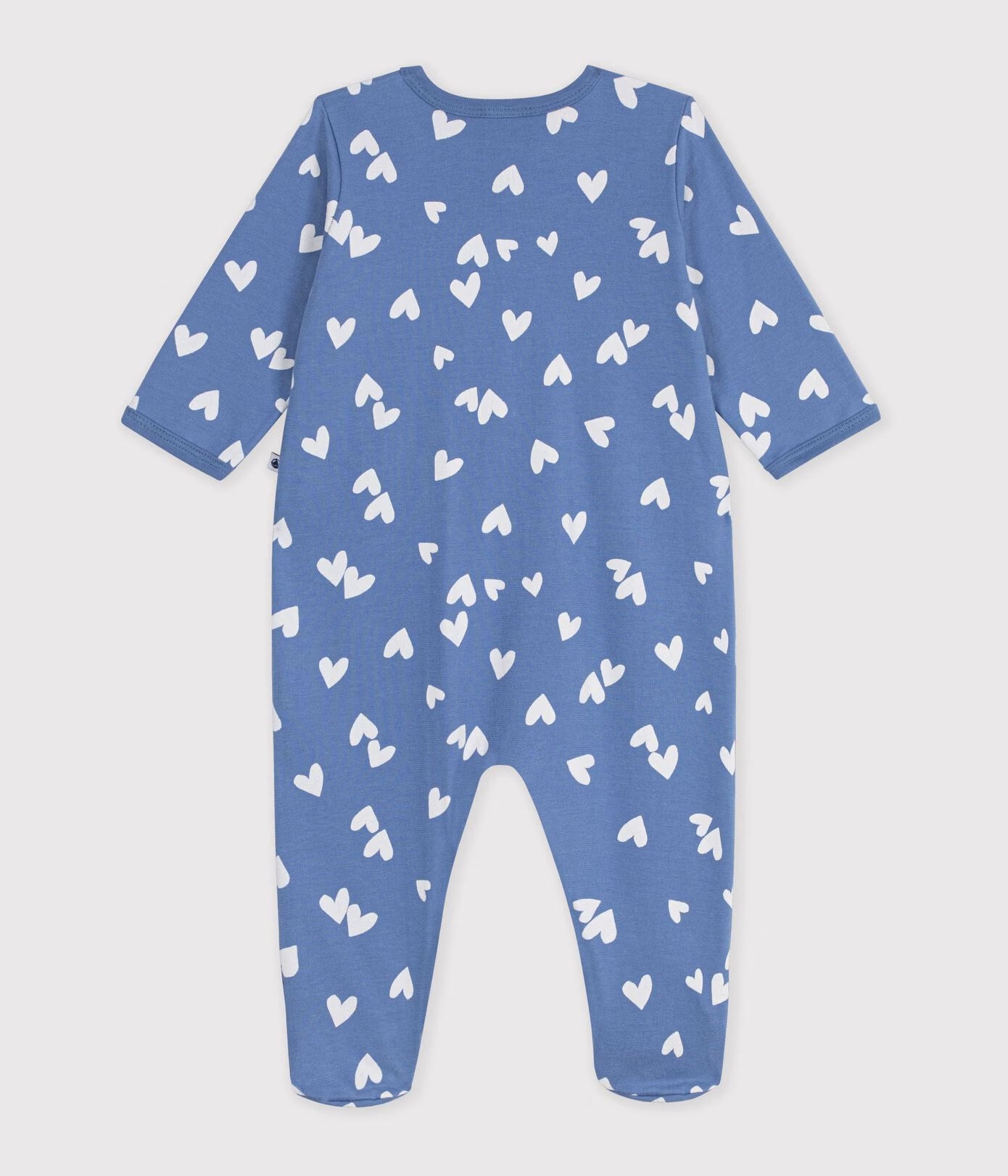 Fleece babypyjama met hartjesprint
