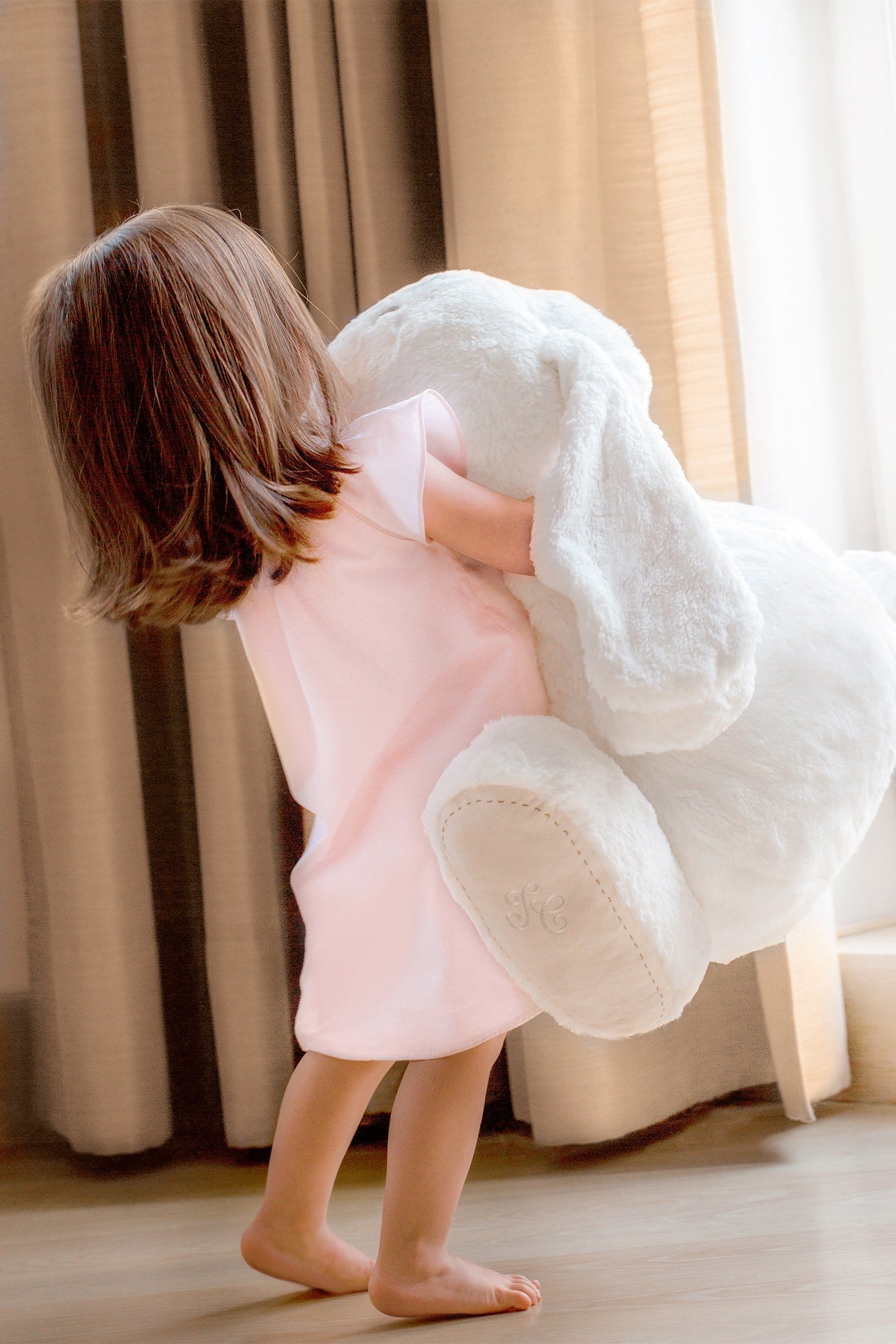Augustin le lapin 90cm écru