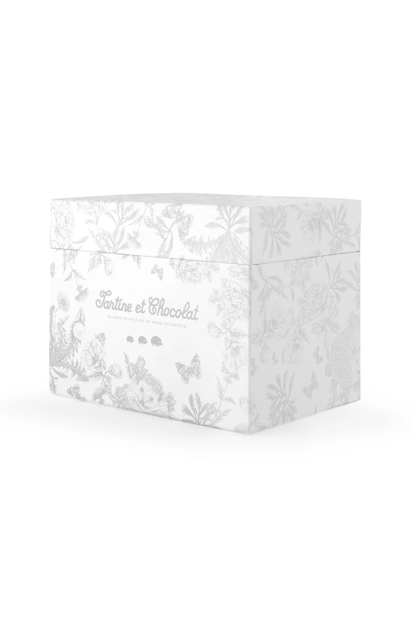 Augustin le lapin musicale Toile de Jouy gris