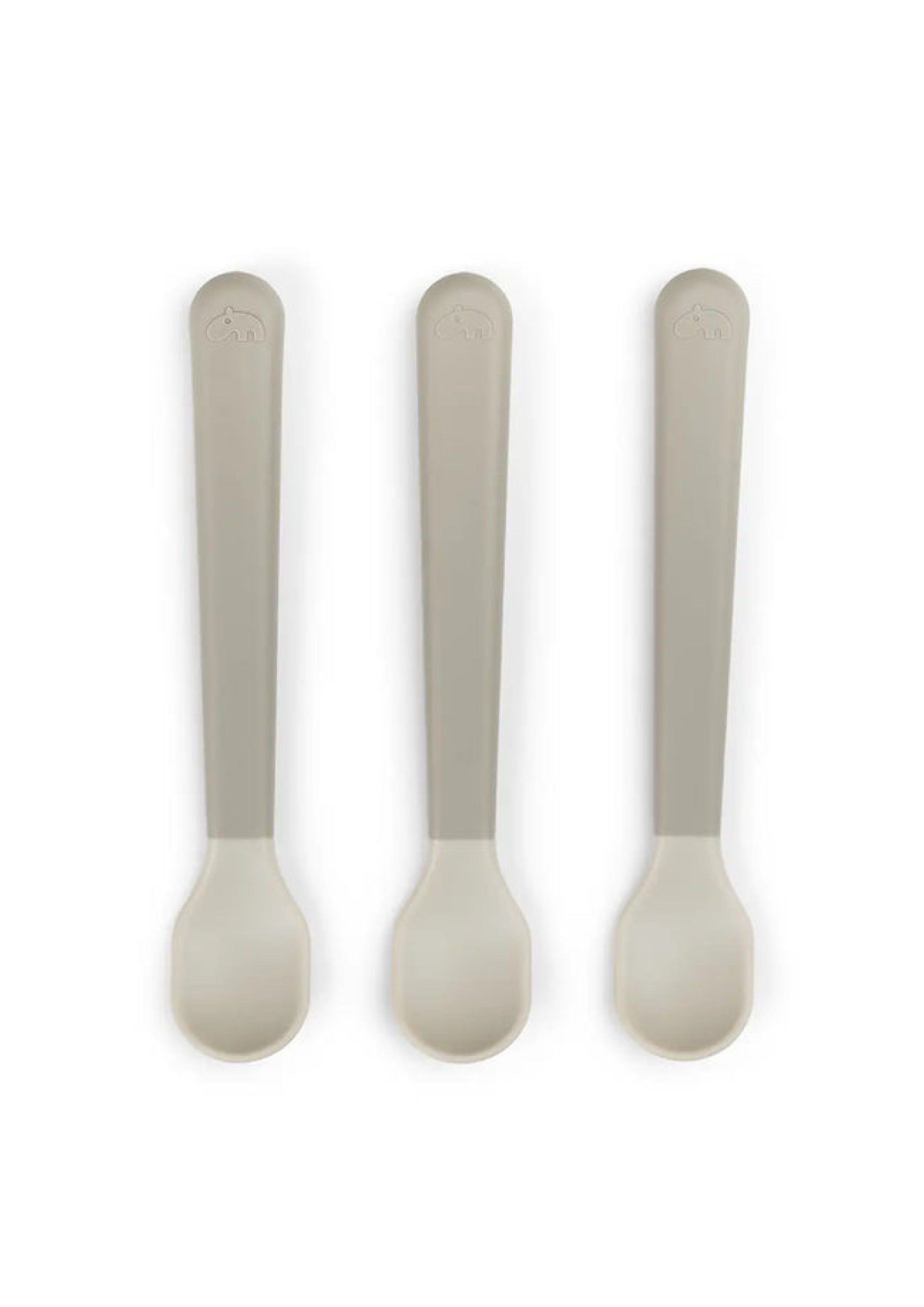 Foodie easy-grip Baby Spoon 3-pack Sand