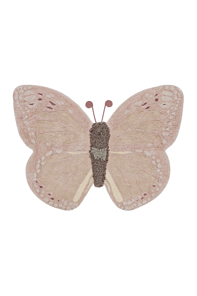 Butterfly washable rug
