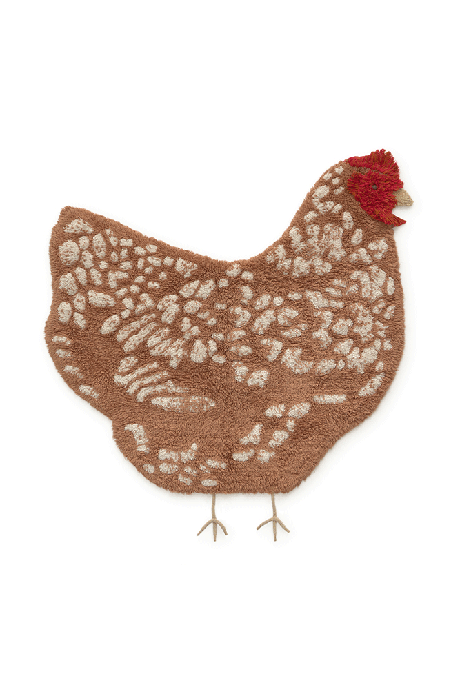 Chicken washable rug