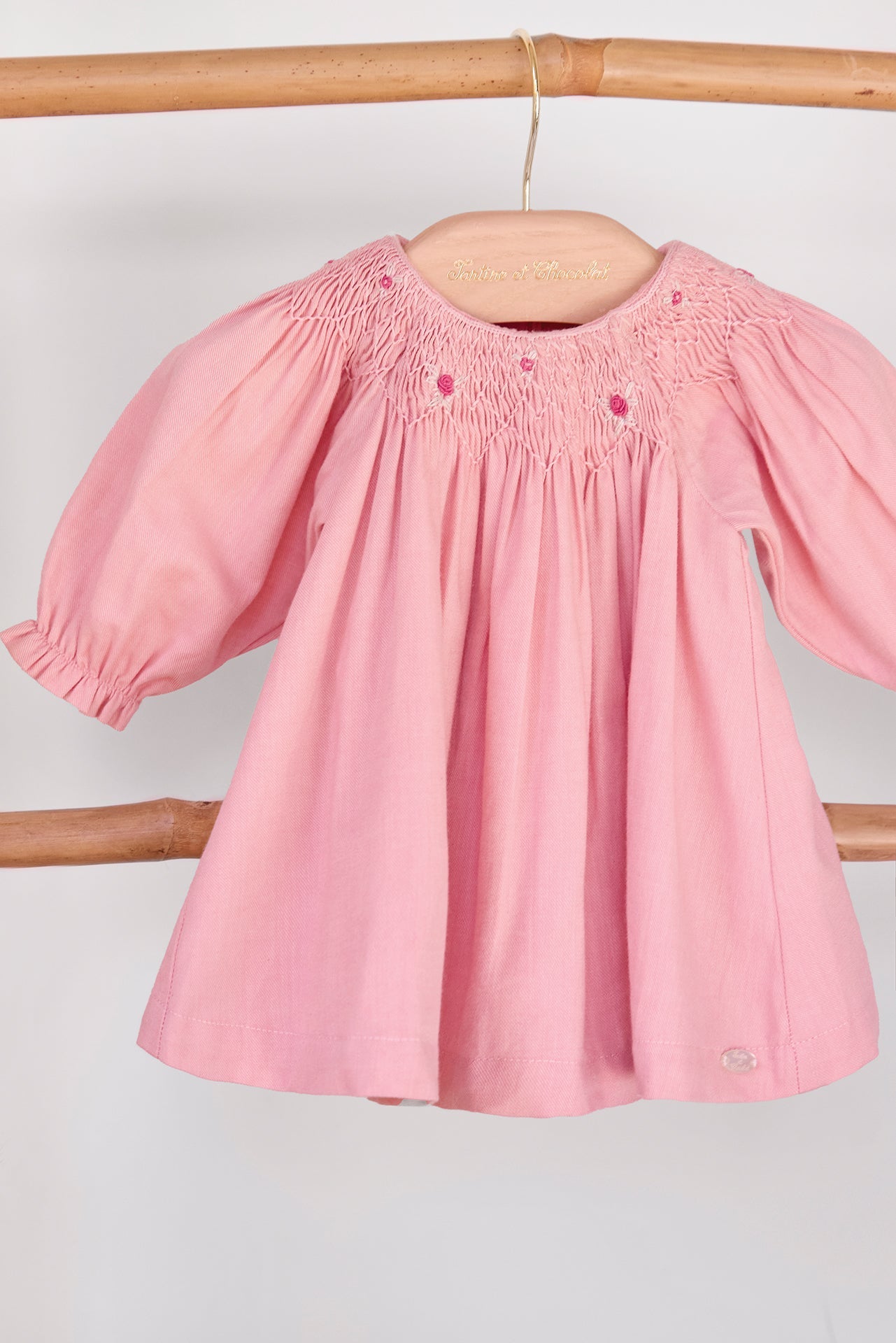 Kleedje Rose pâle smock
