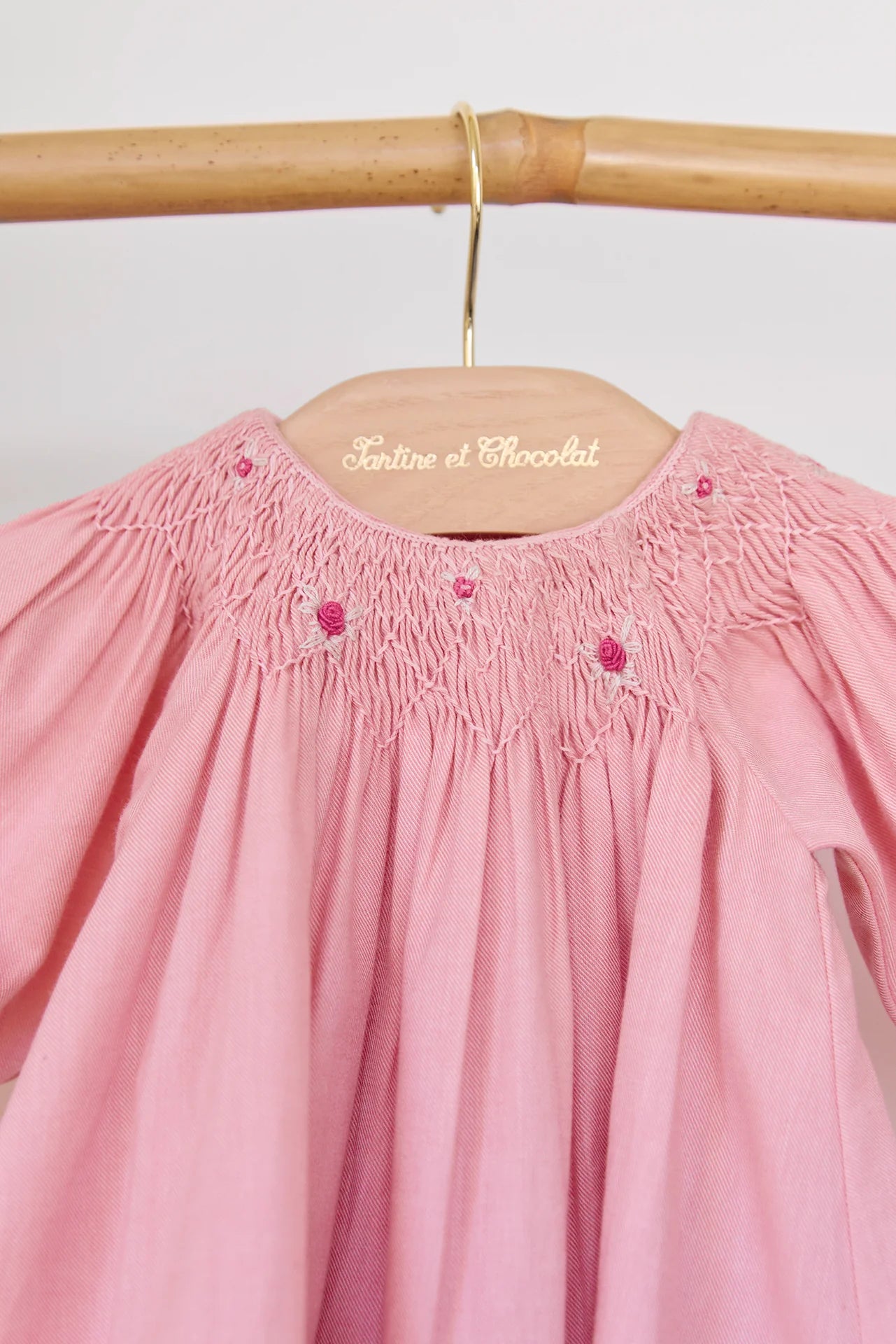 Kleedje Rose pâle smock