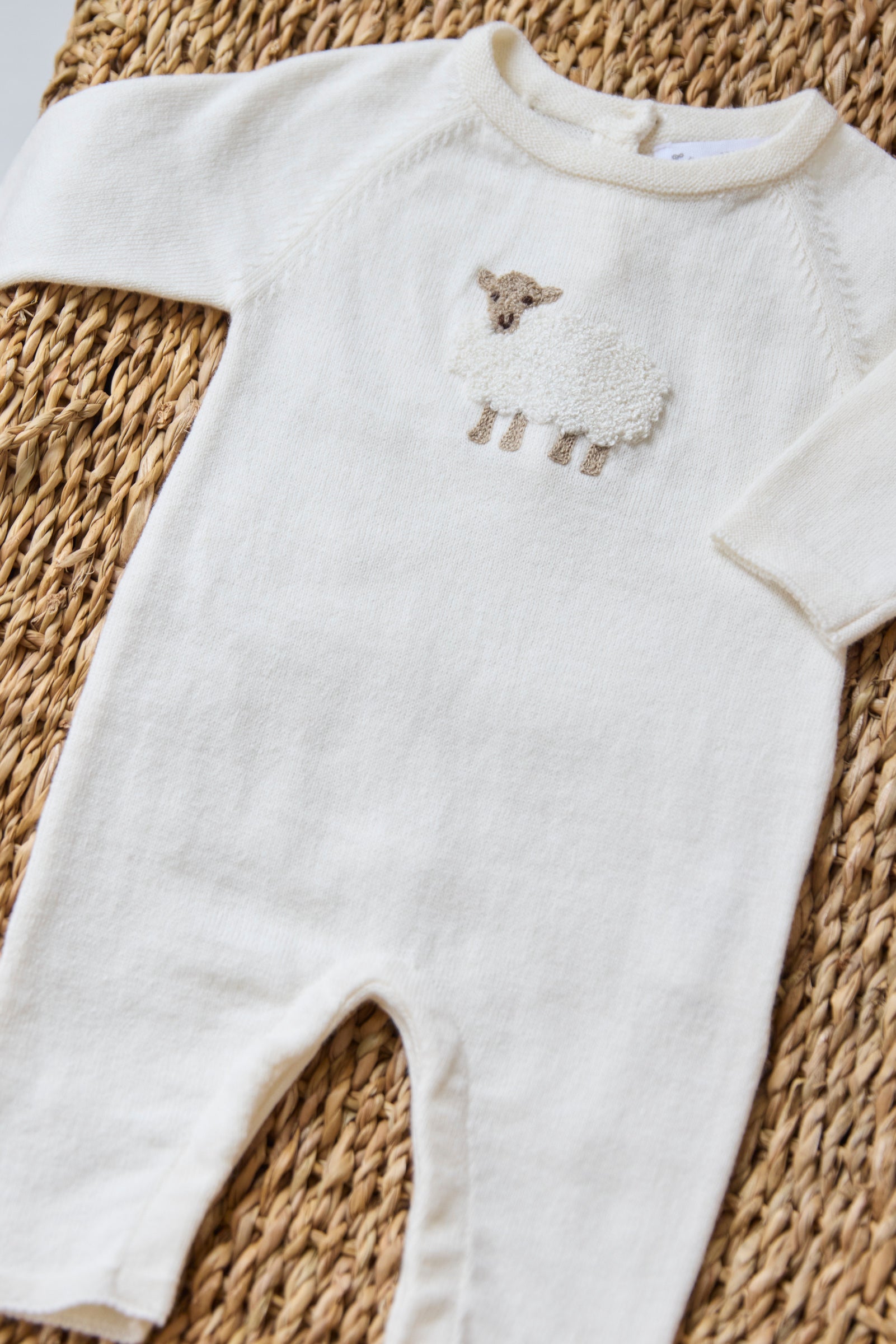 Babypakje Ecru broderie mouton