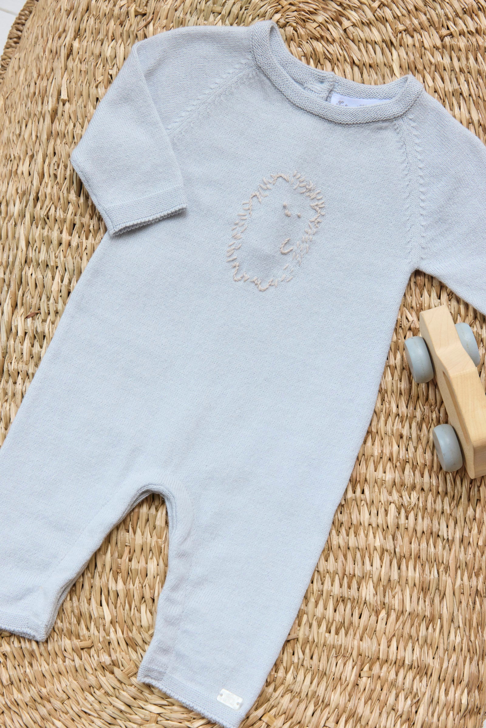 Babypakje Bleu céleste broderie hérisson