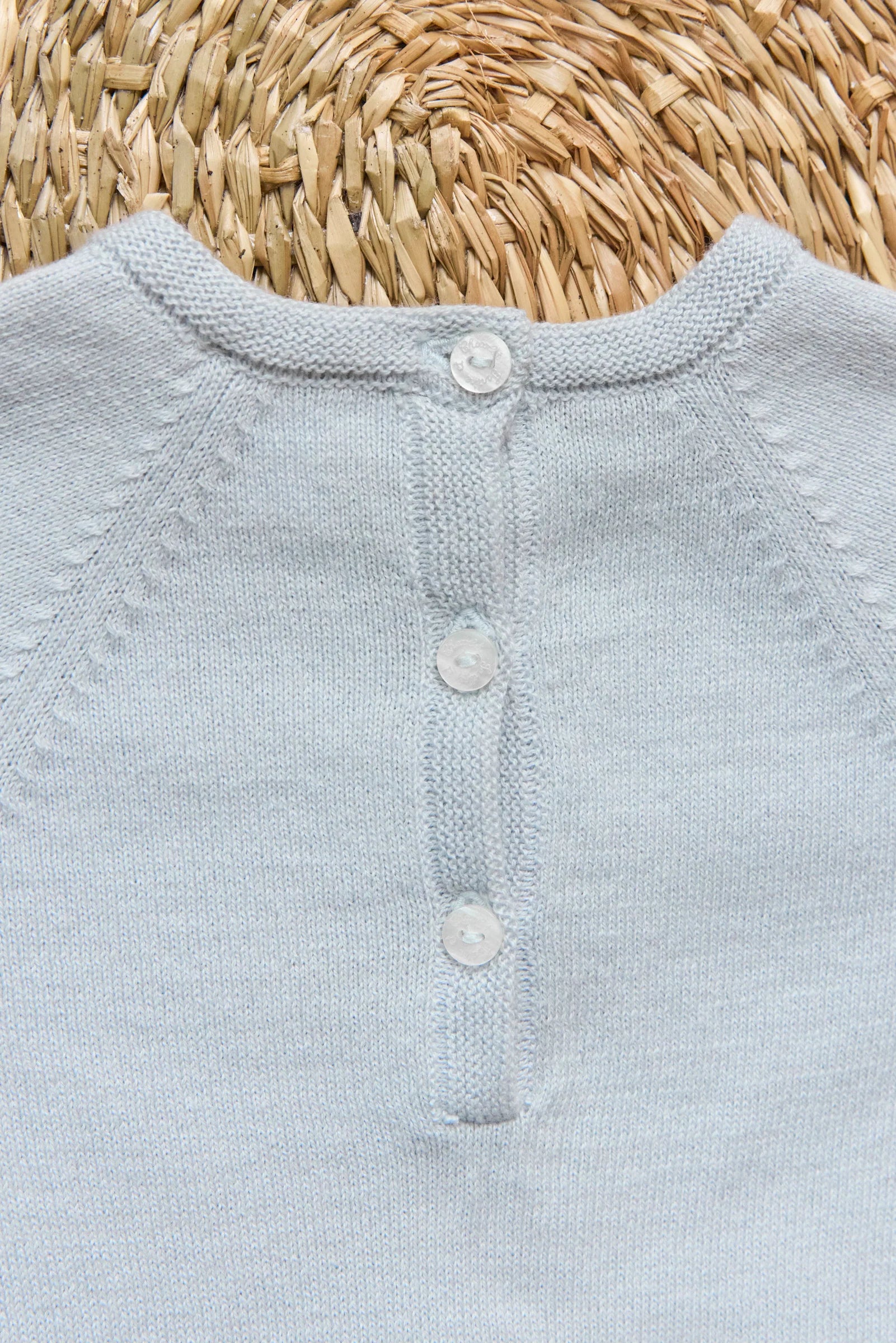 Babypakje Bleu céleste broderie hérisson