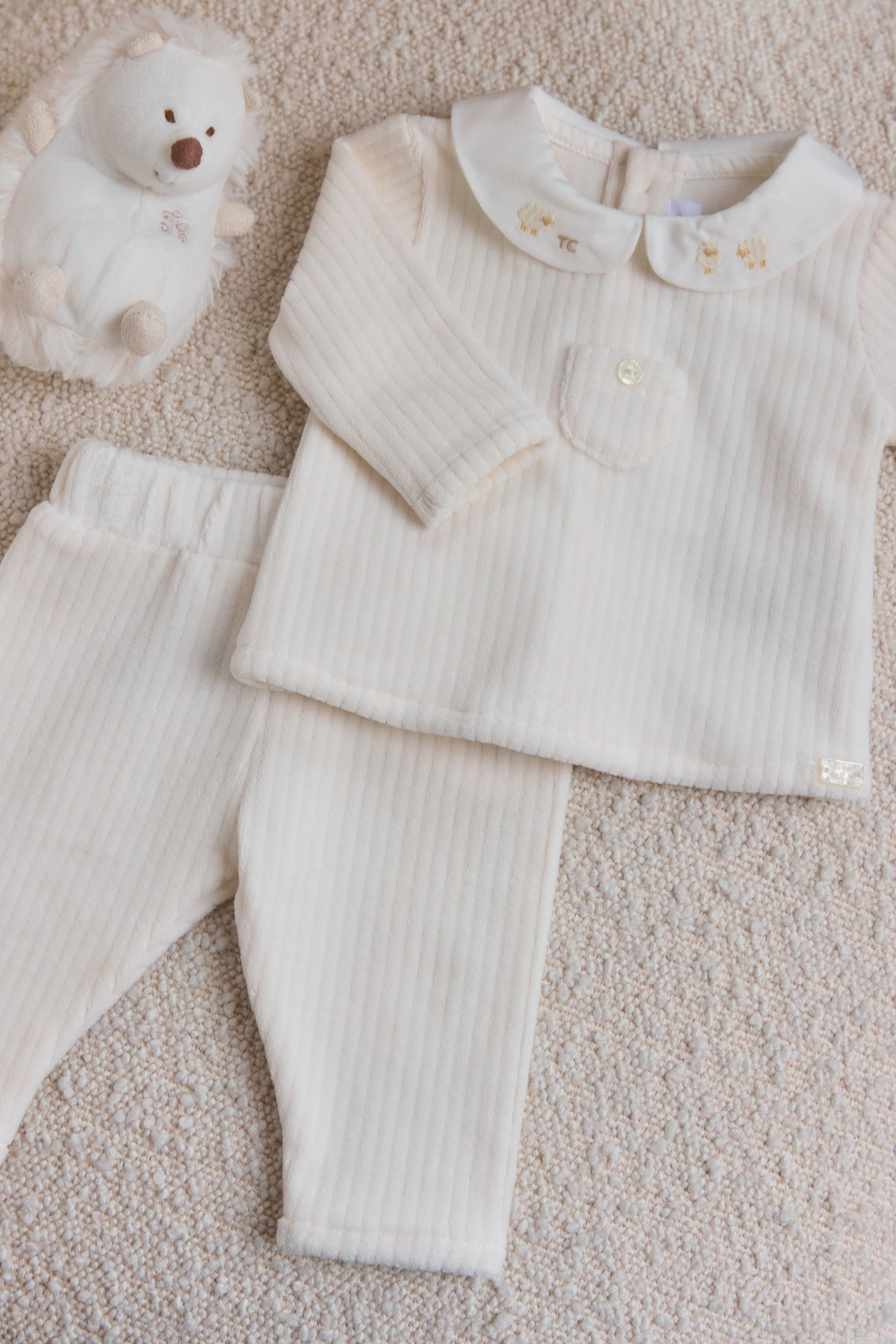 Babypakje Ecru velours