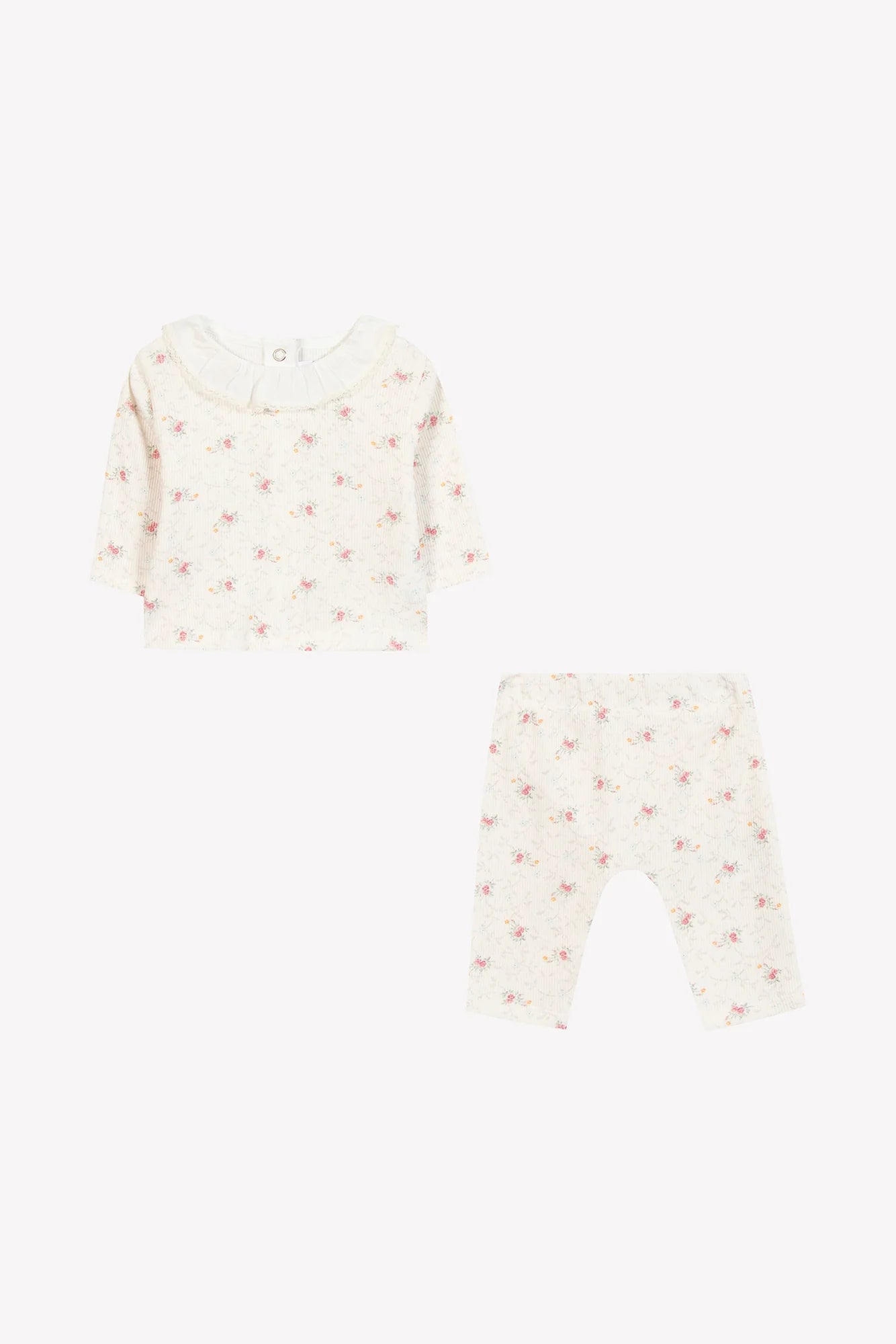 Babypakje Ecru fleurs