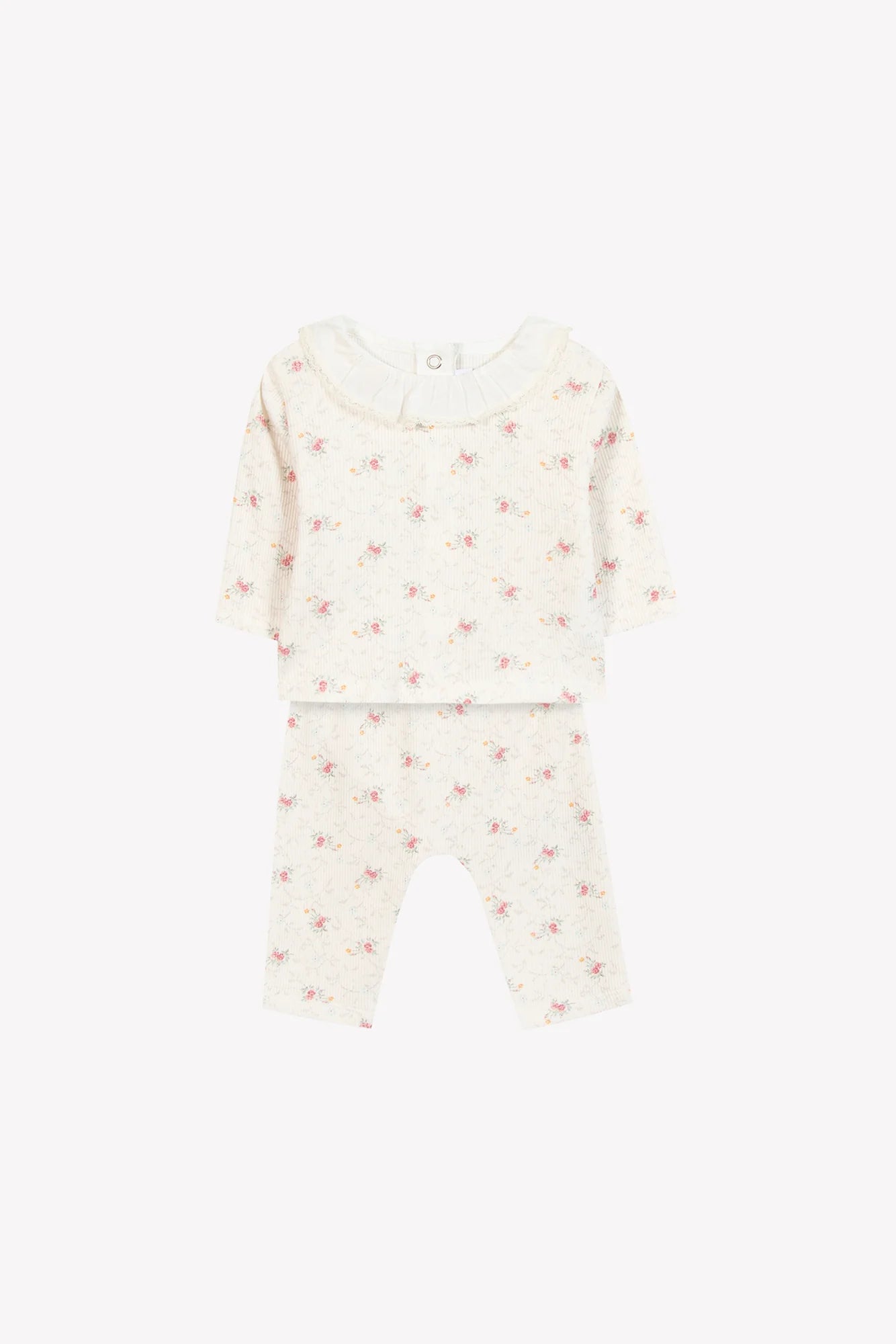 Babypakje Ecru fleurs