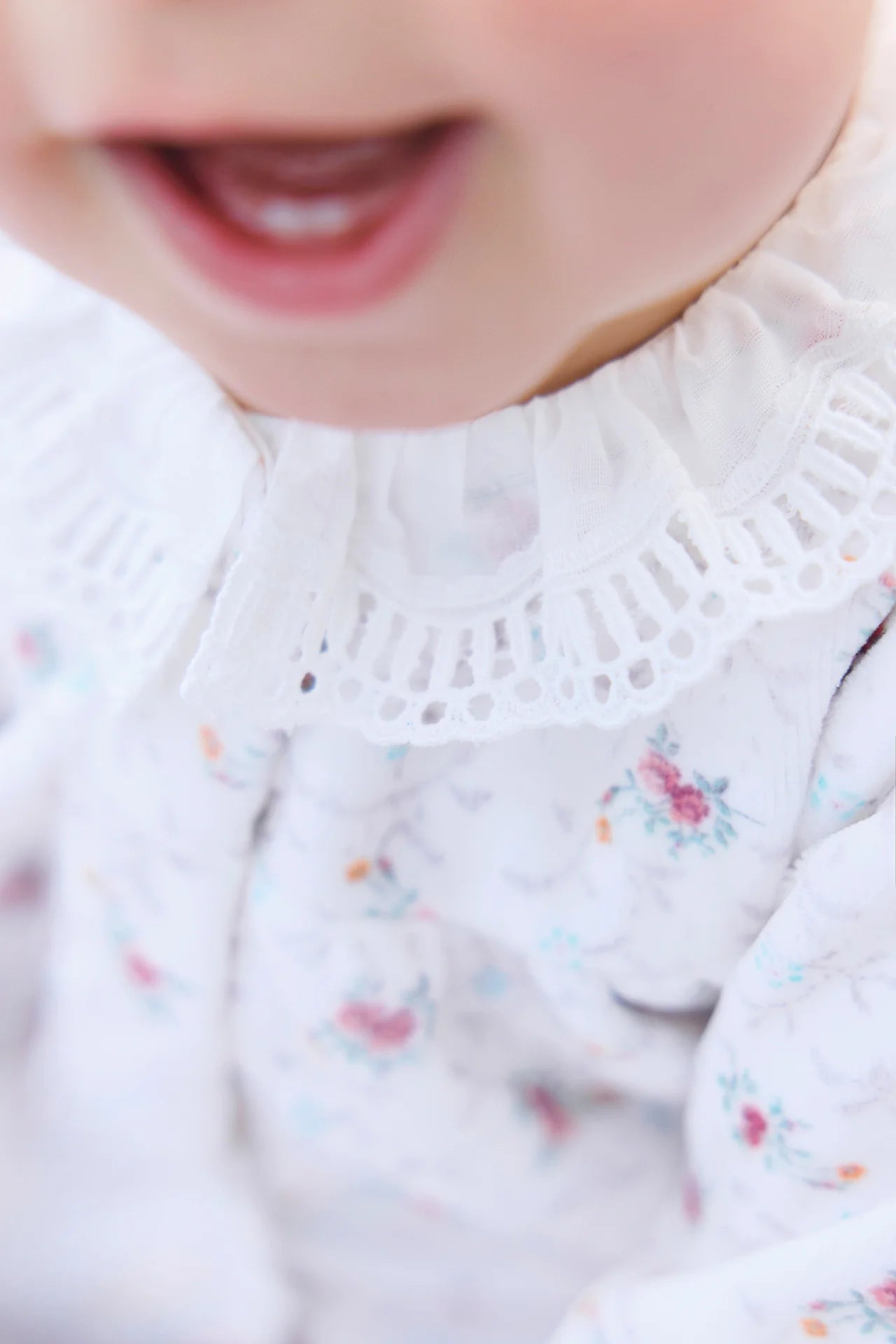 Pyjama Ecru fleurs
