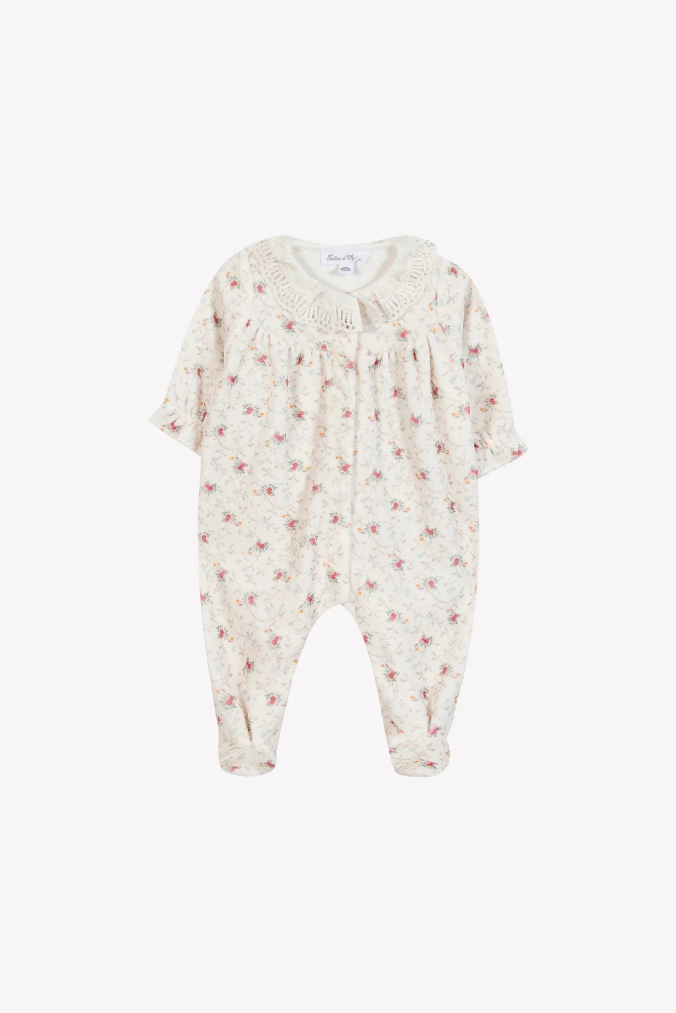 Pyjama Ecru fleurs