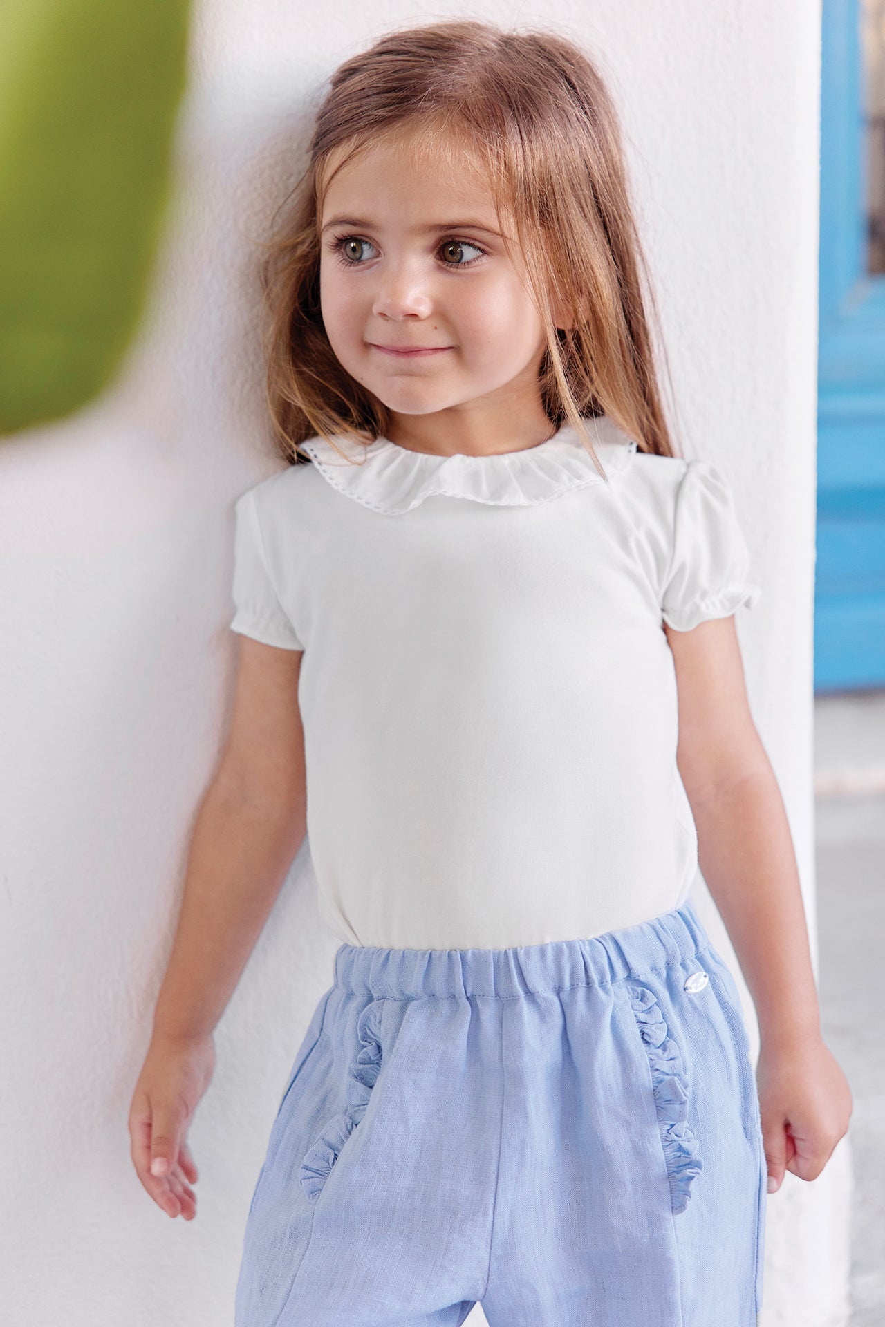 Body Blanc met met fijne croquetgalons