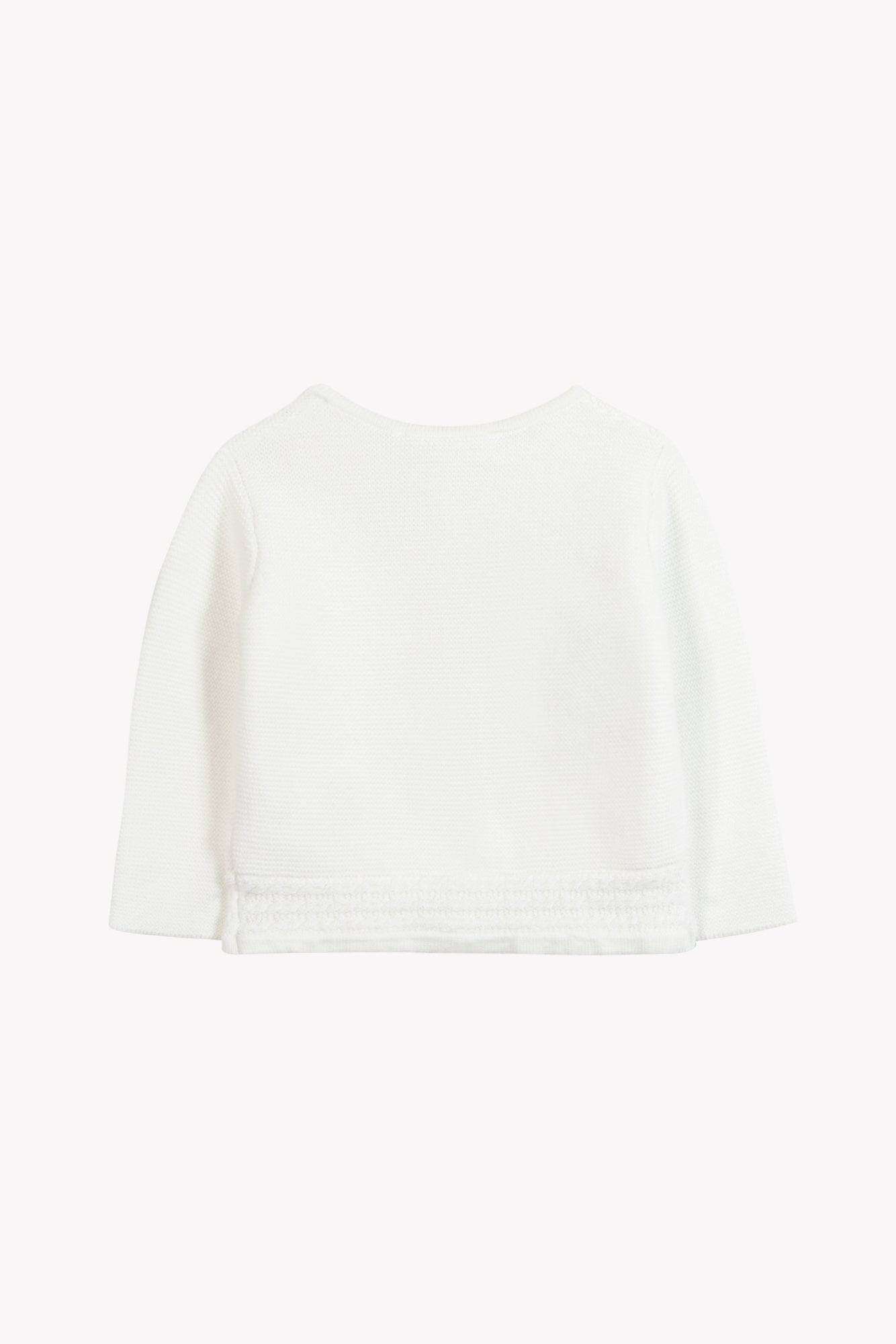 Cardigan Ecru coton liseré