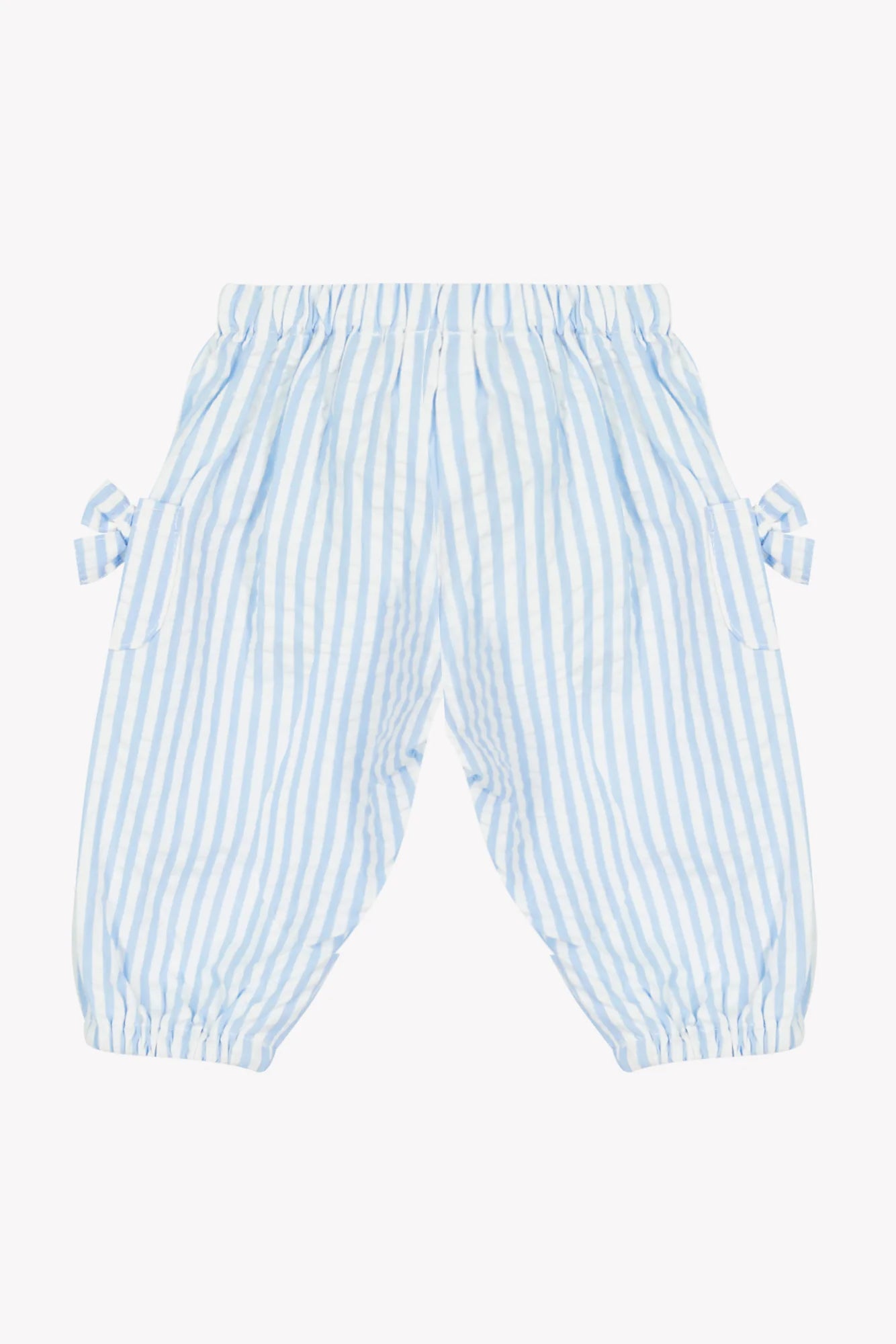 Broek Bleu nuage coton rayures