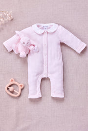 Cotton dew Peter pan collar Jumpsuit