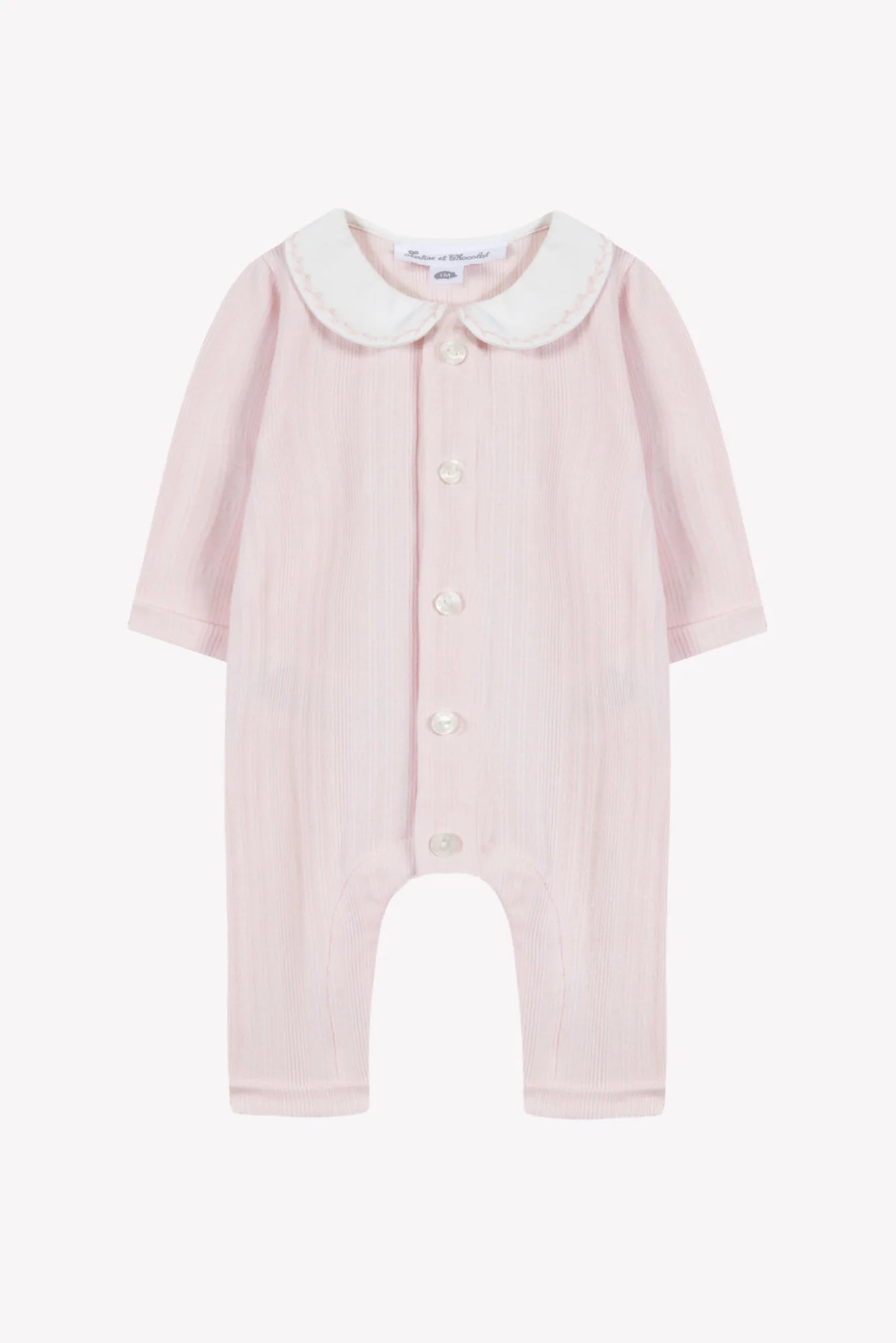 Cotton dew Peter pan collar Jumpsuit