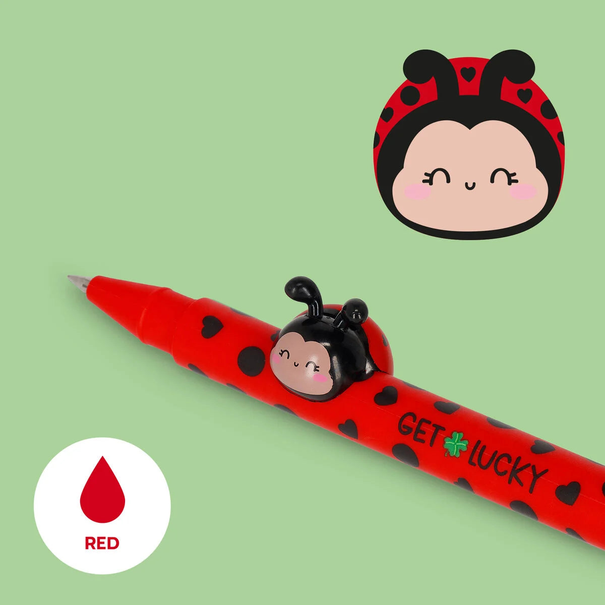 Gel Pen "Get Lucky" Ladybug - Lovely Friends