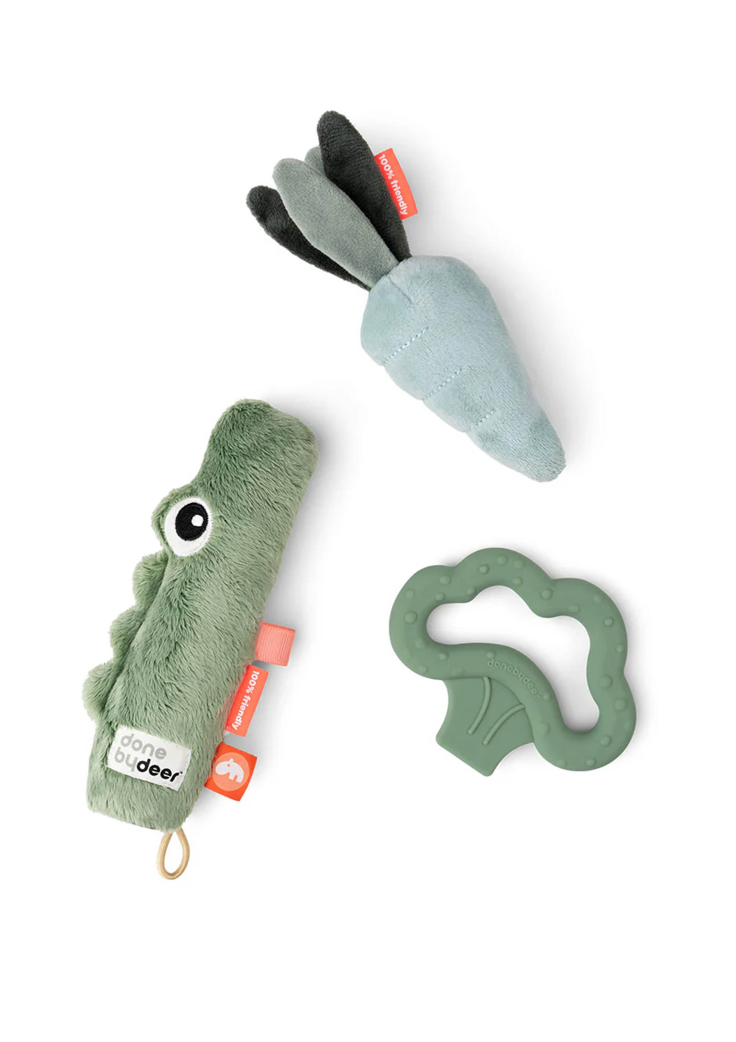 Croco Tiny activity toy set Green