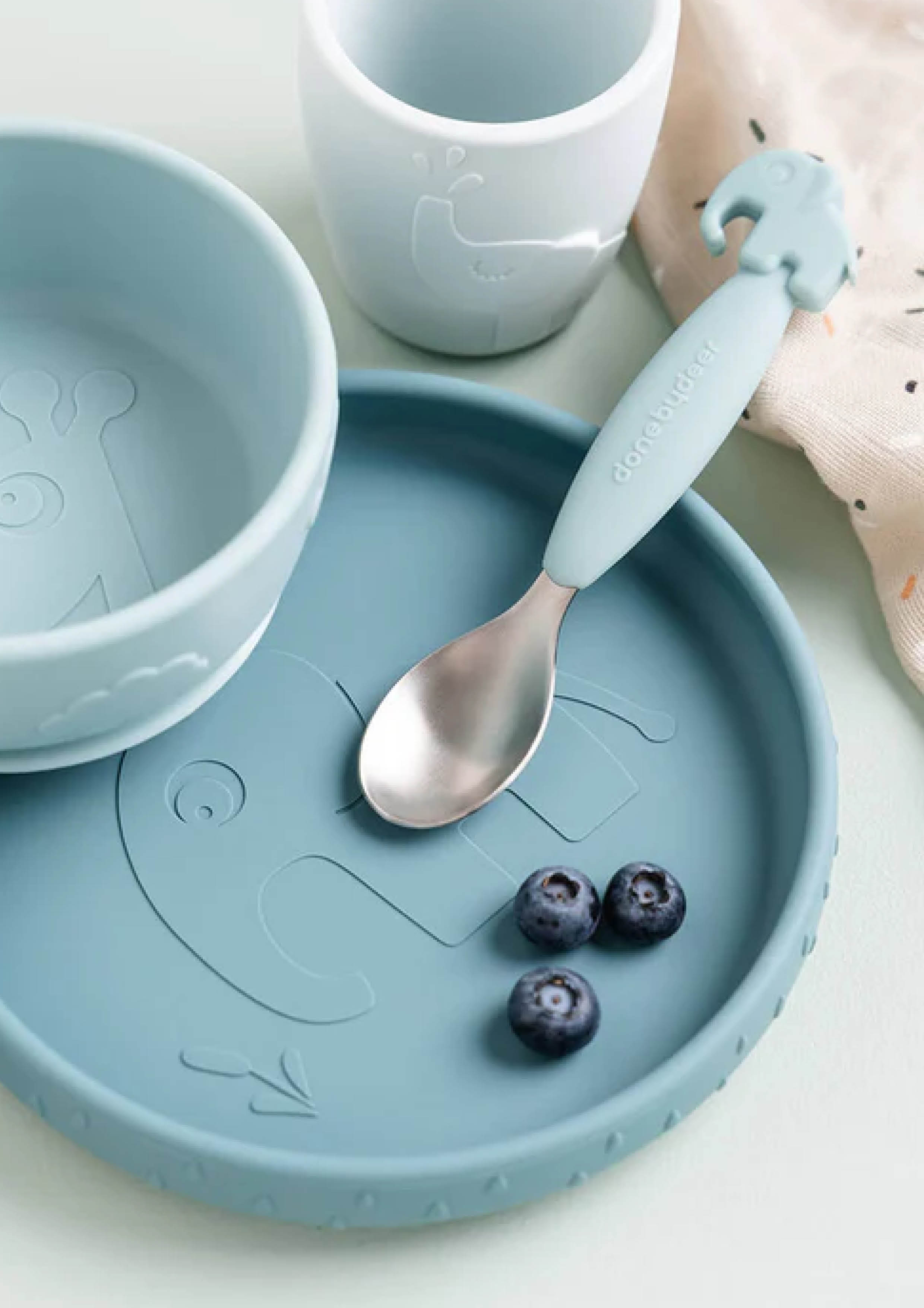 Stick&stay Dinner set blue