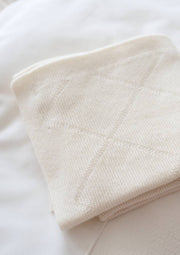 Cashmere Deken Ecru