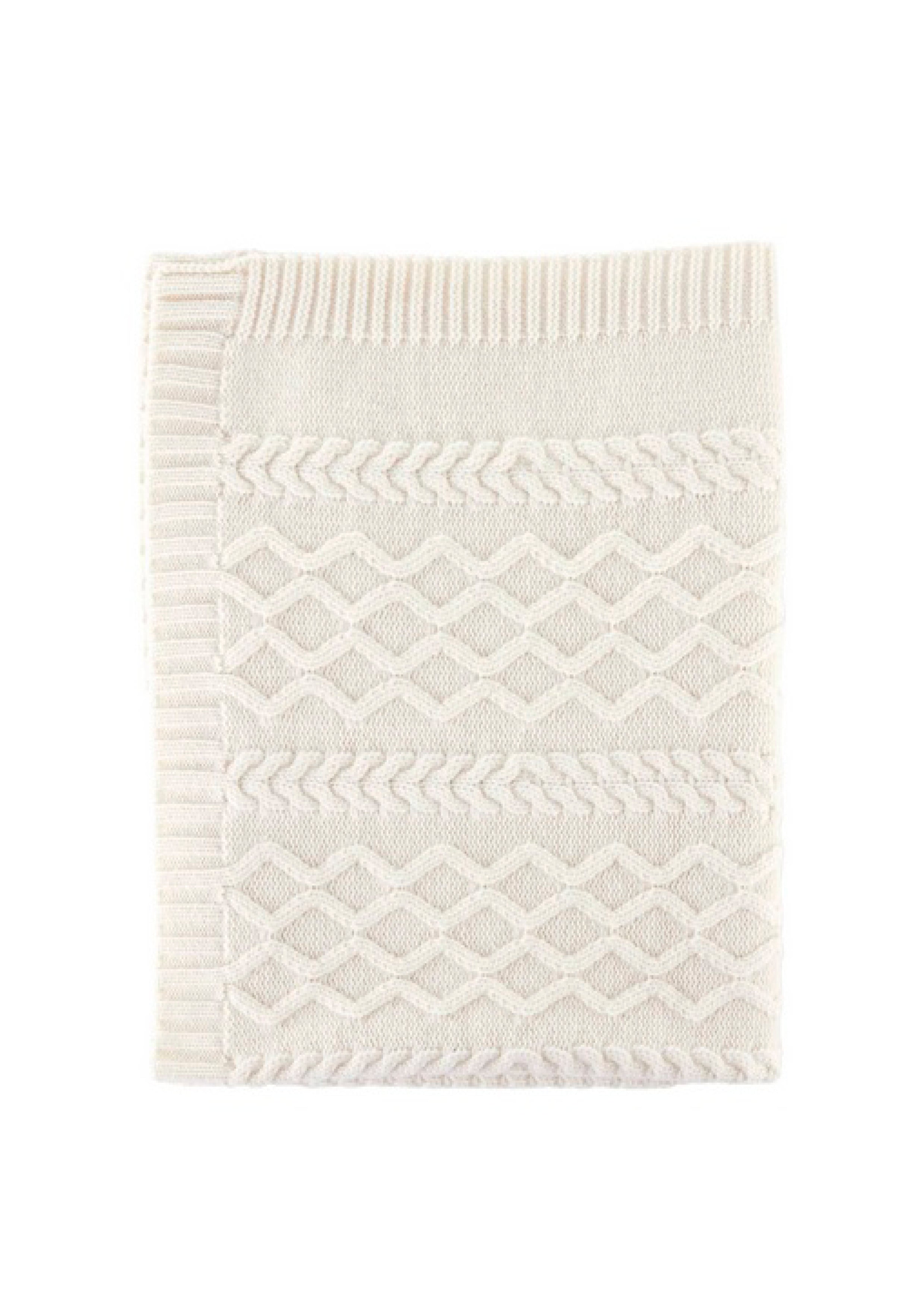 Cashmere Deken Ivoor