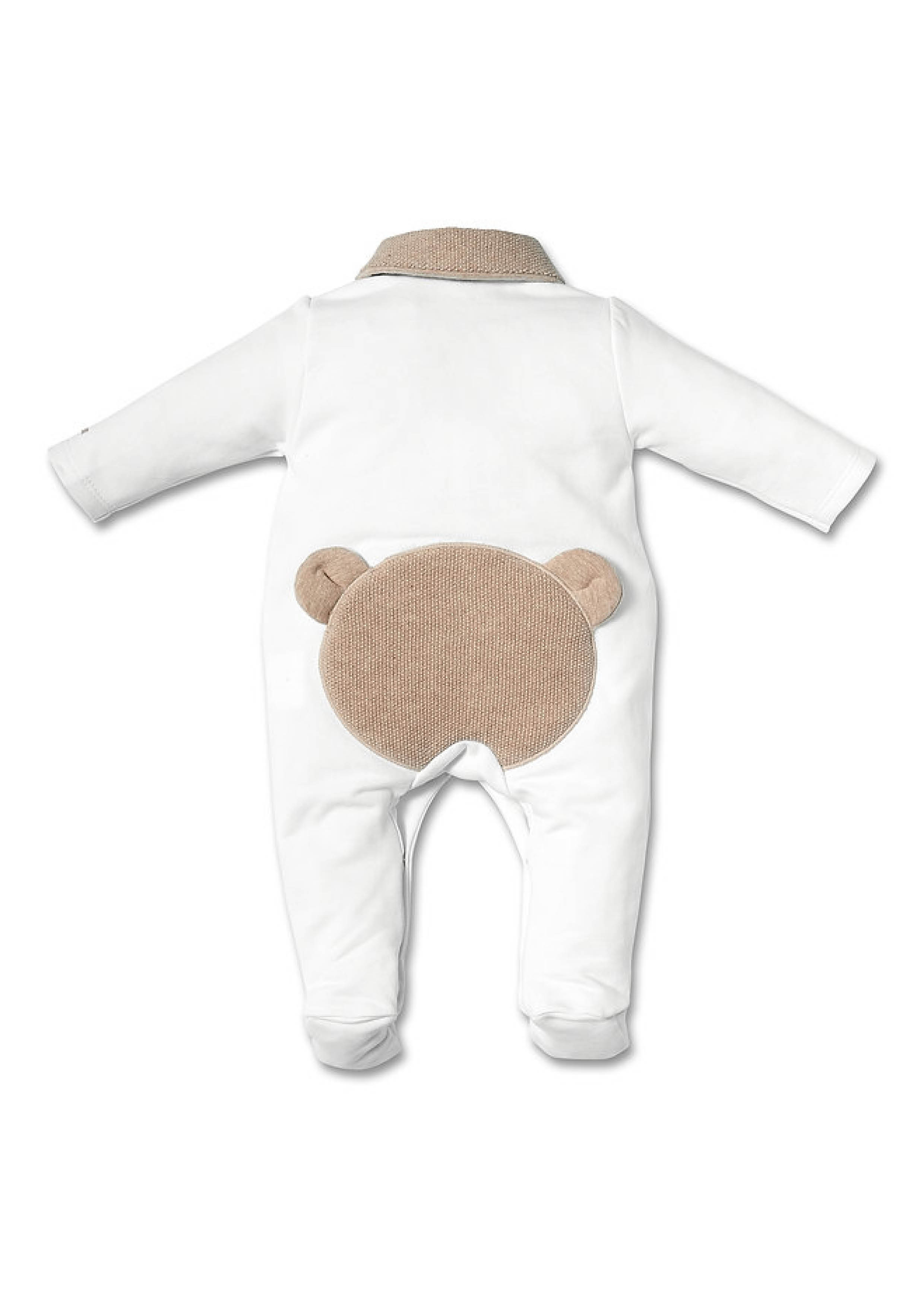 Pyjama teddybeer beige
