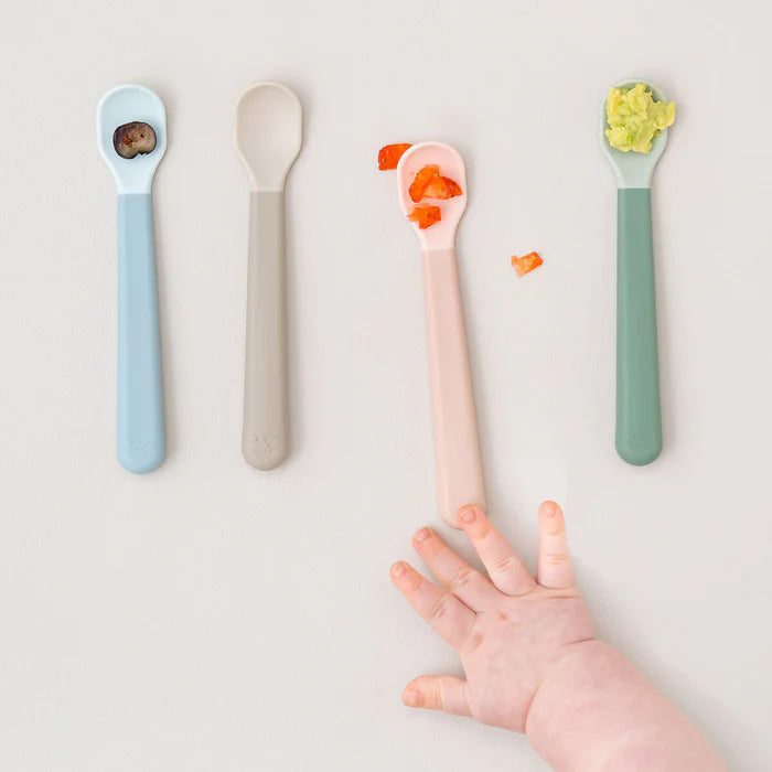 Foodie easy-grip Baby Spoon 3-pack Sand