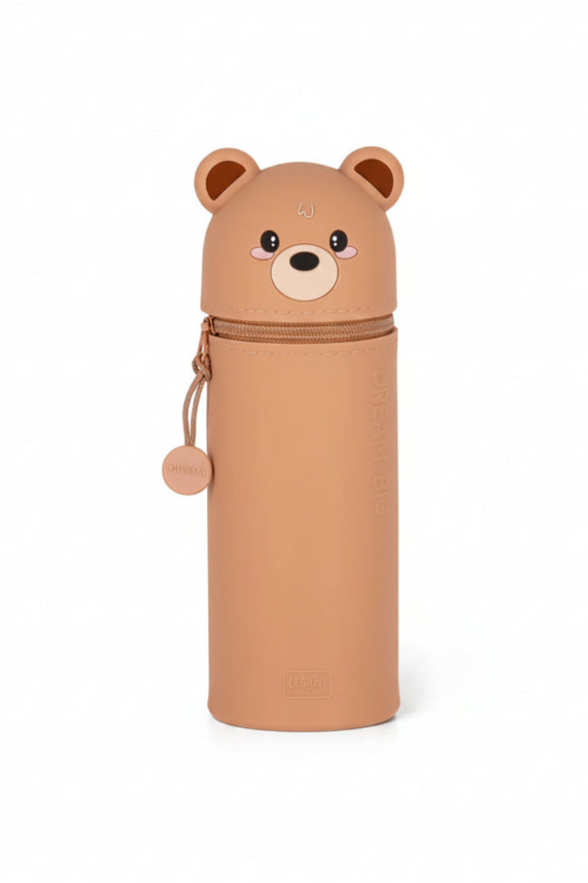 Teddy Bear "Dream Big" 2-in-1 Silicone Pencil Case