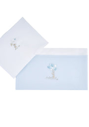 Laken bed + kussensloop Blue garden party