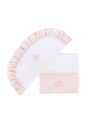 Lakenset wieg Coton pink