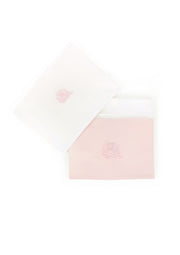 Laken bed + kussensloop Pink cotton