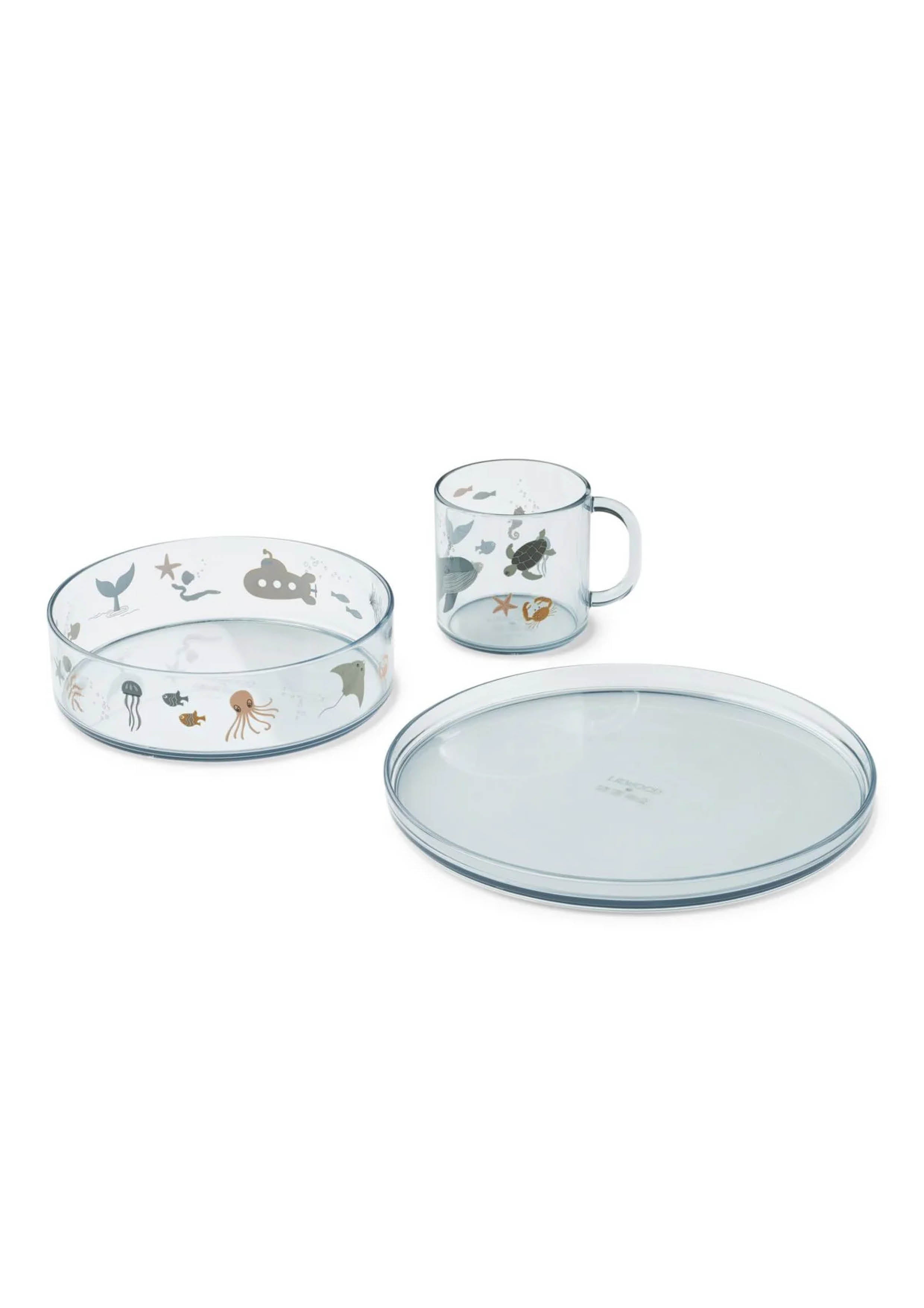 Siva printed tritan tableware set