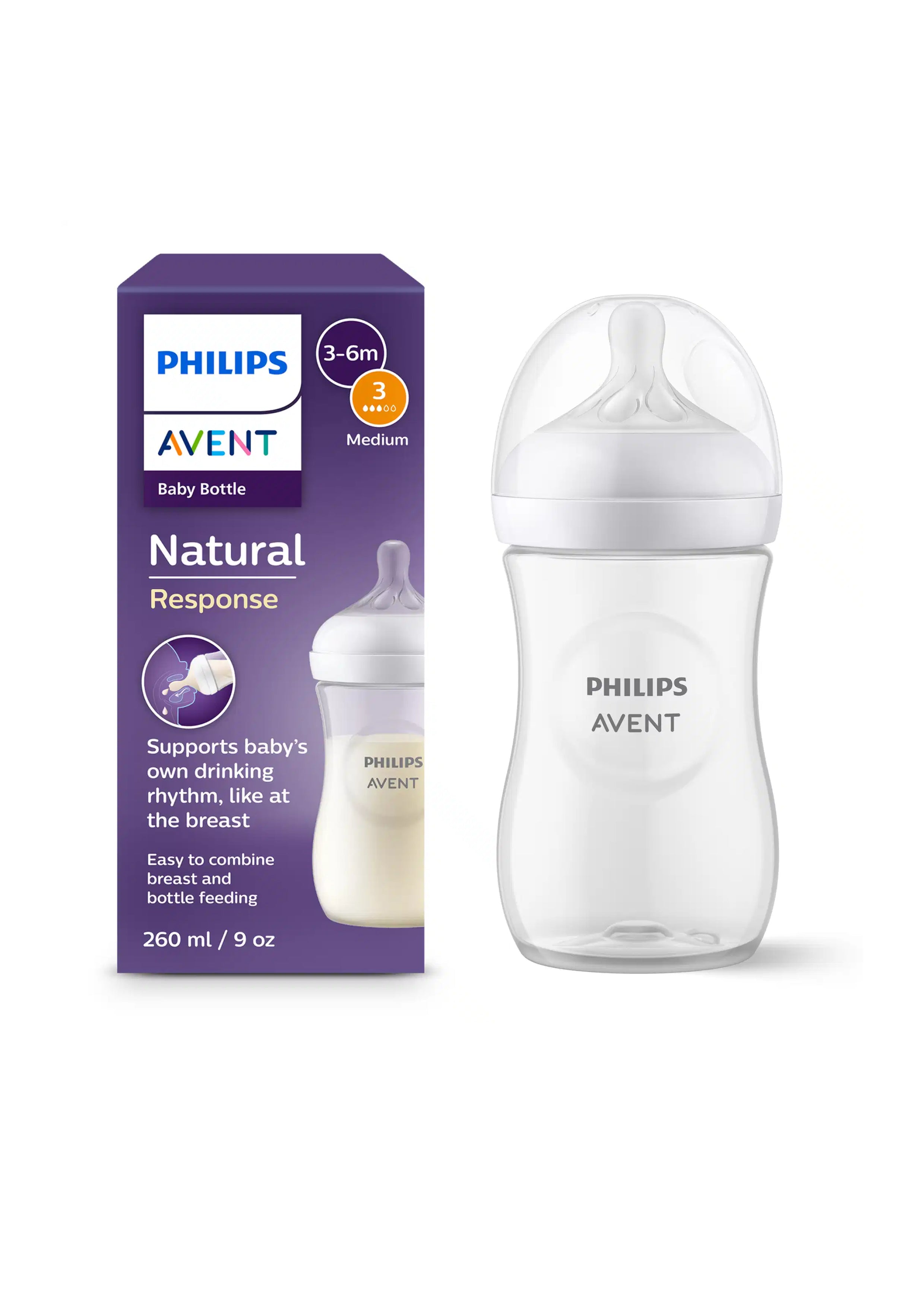 Natural 3.0 zuigfles 260 ml