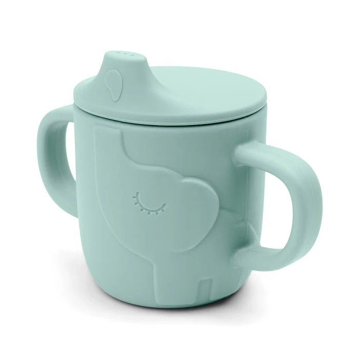 Peekaboo spout cup blue