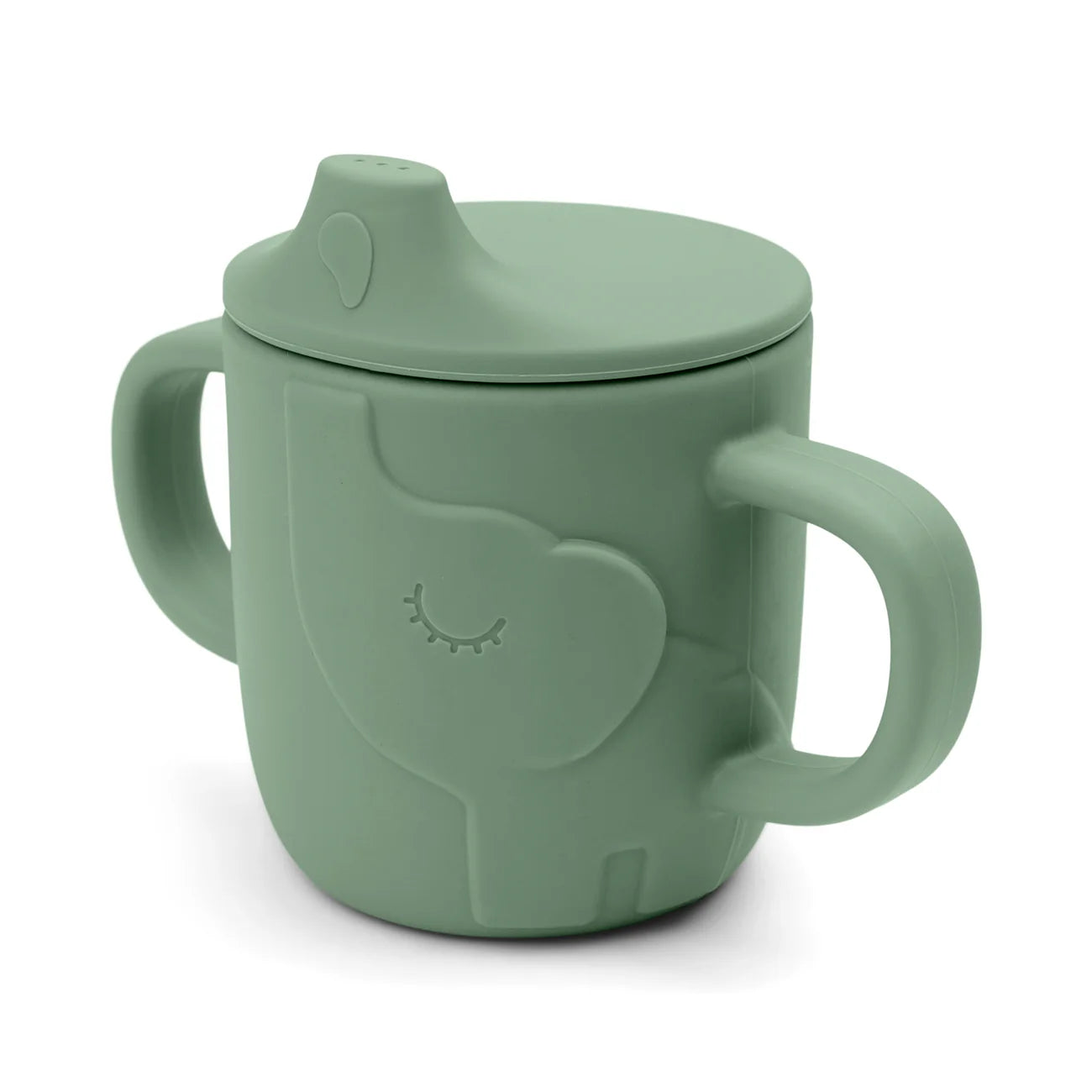 Peekaboo spout cup blue