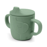 Peekaboo spout cup green