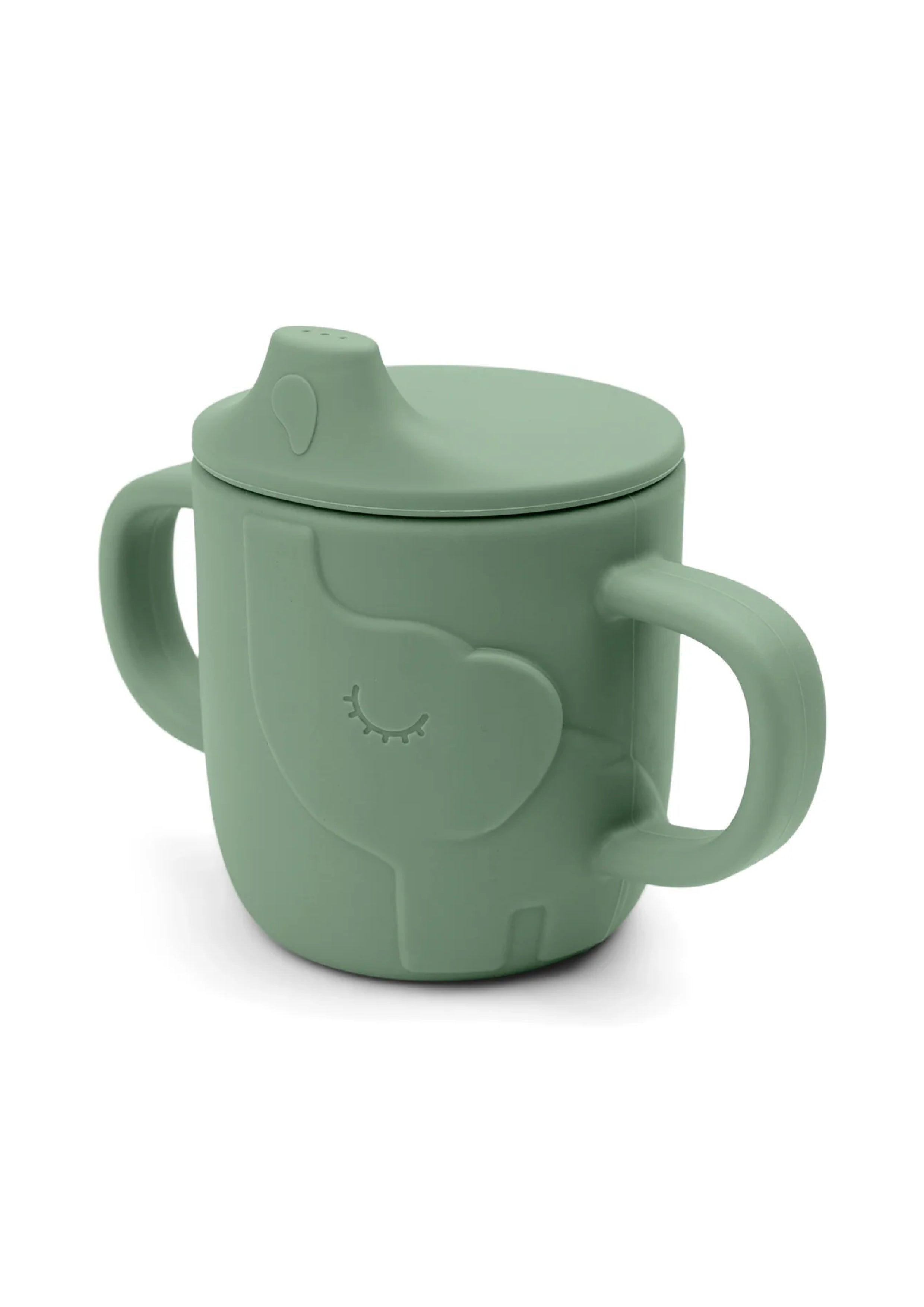 Peekaboo spout cup green