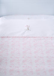 Donsovertrek bed + kussensloop Pink garden party