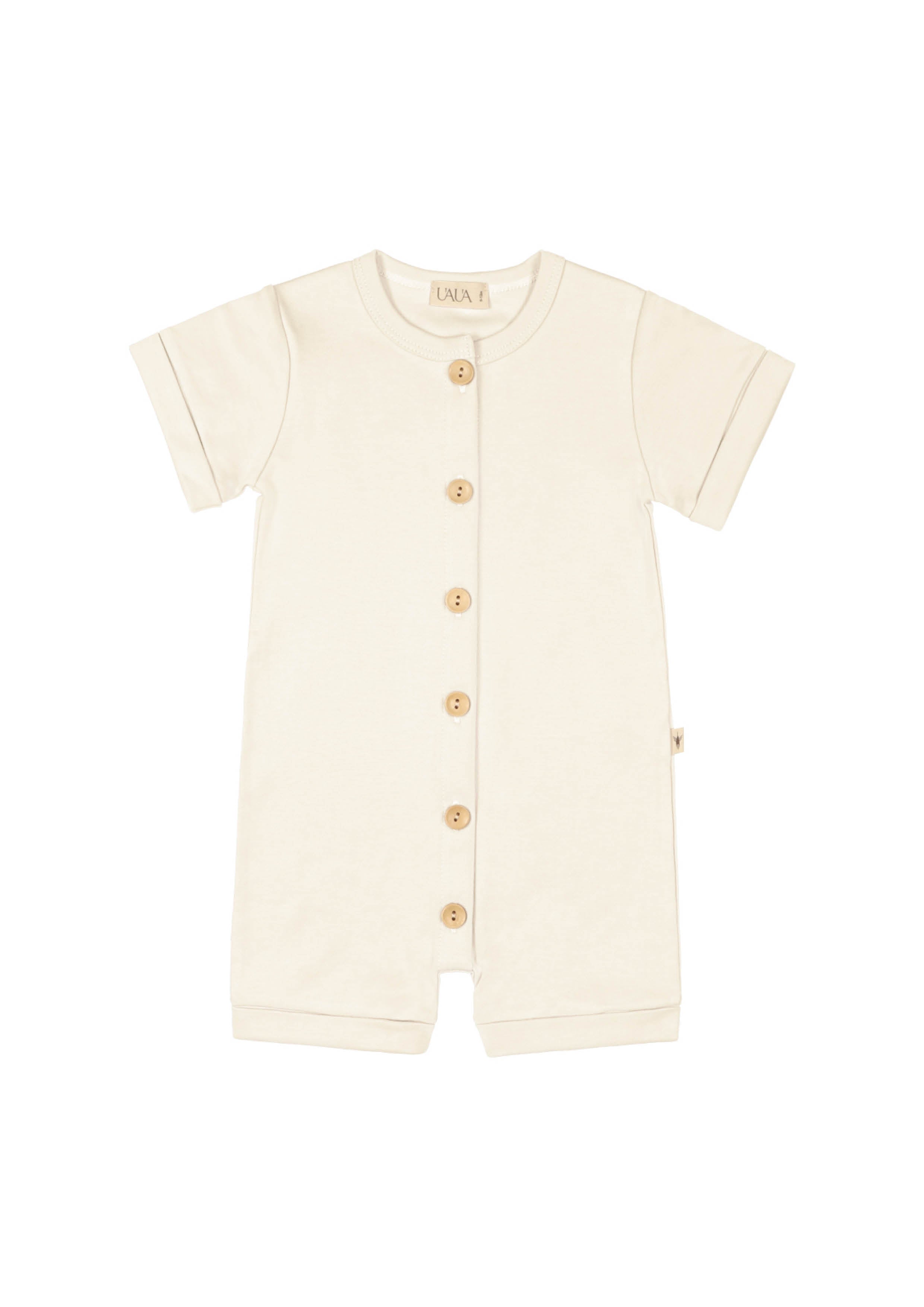 Romper with buttons Crema
