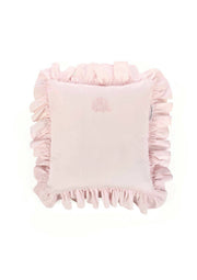Ruffle Kussen Cotton pink