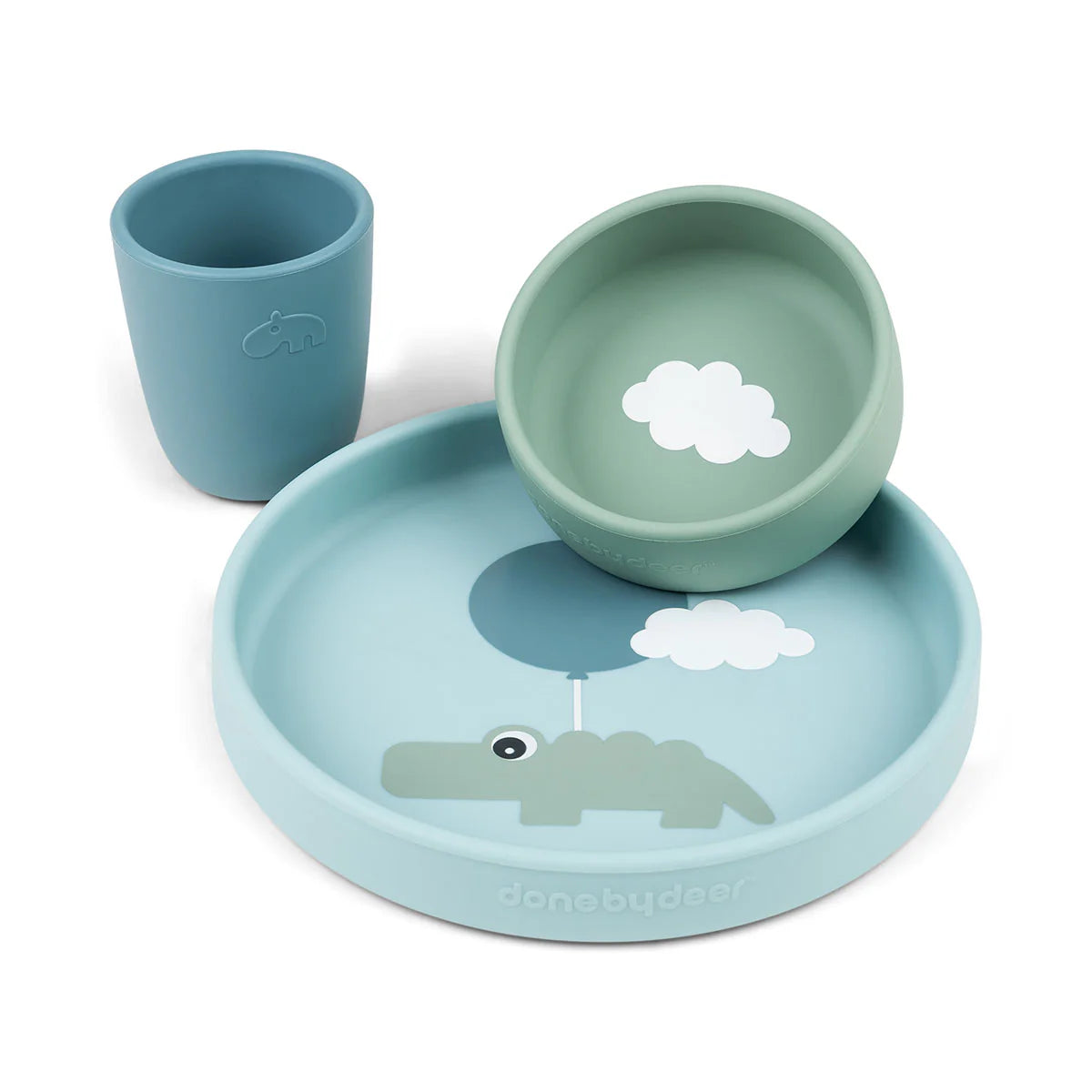 Happy clouds dinner set Blue